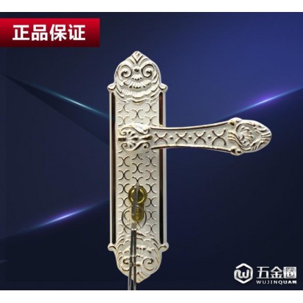 卡迪龍歐式室內(nèi)門鎖臥室房門執(zhí)手鎖DCA407-C126GPW象牙白