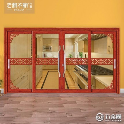 老賴不賴8138幕墻式系統(tǒng)推拉門 高端靜音隔熱玻璃門窗 帶紗可選 L027