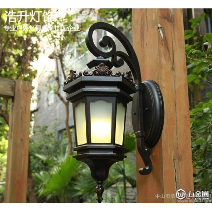 高品質(zhì)歐式戶(hù)外壁燈翻砂防雨防水庭院門(mén)口燈E27鋁質(zhì)室外燈外墻燈