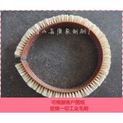 皮帶毛刷清掃器皮帶刷電機(jī)拋光用銅絲皮帶刷針布刷