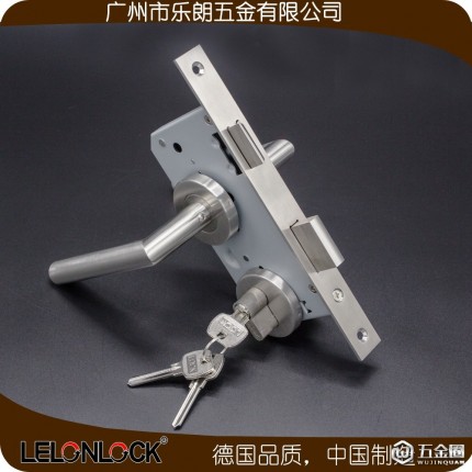 樂朗RTH-03+RML-13+RCR-01室內(nèi)門鎖執(zhí)手鎖機(jī)械門鎖具不銹鋼304彎管門把手分體鎖