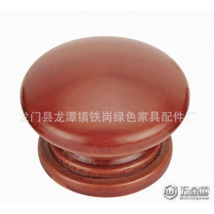 供應(yīng)綠色木制配件木拉手 實(shí)木抽屜拉手圓大號(hào) 櫥柜