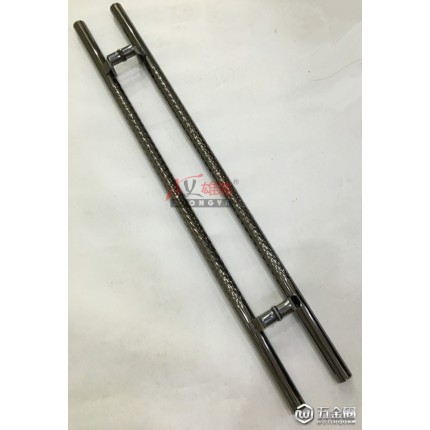 歐式玫瑰金大門拉手玻璃門拉手不銹鋼大拉手黑鈦金鴨嘴腳木門拉手