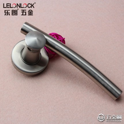 樂朗RLH-32不銹鋼304材質(zhì)精鑄實心把手室內(nèi)門鎖執(zhí)手通道門鎖拉手門用五金配件