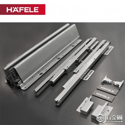 HAFELE/海福樂滑軌導軌抽屜軌道家具櫥柜收納緩沖全拉伸