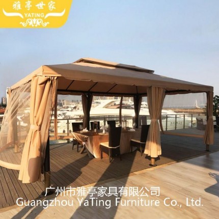 供應(yīng)雅亭家具YT-553T戶外休閑帳篷雙頂羅馬蓬遮陽(yáng)棚